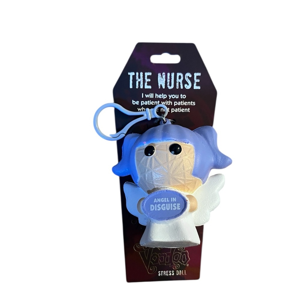 Watchover Voodoo Stress Doll – The Nurse “Angel in Disguise” Keychain – New